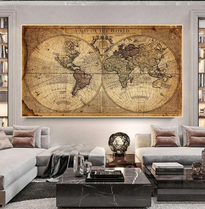 Earth Painting Living Room Poster Decoration