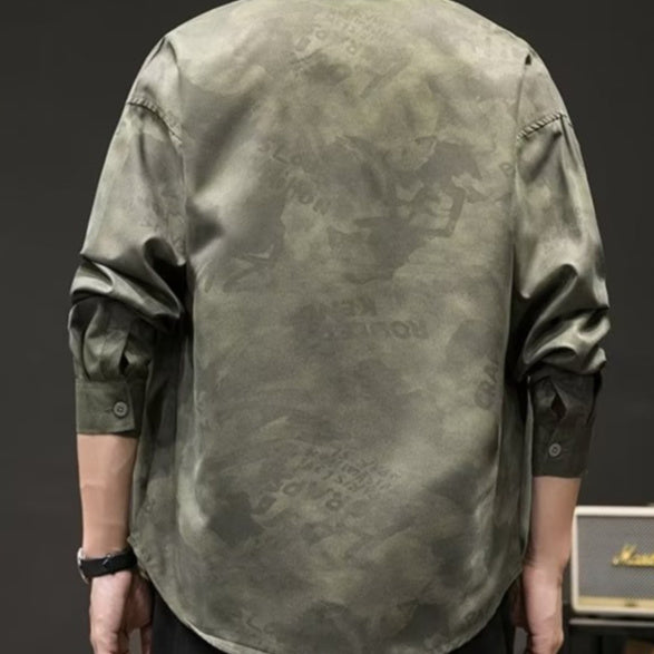 Shirt with camouflage print